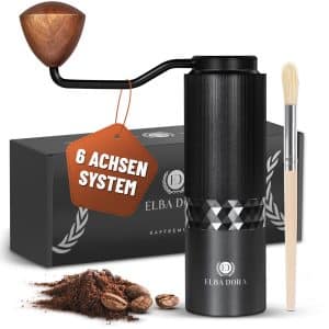 Amazon Produktfotos - Handgefertigte Kaffeemühle mit 6-Achsen-System