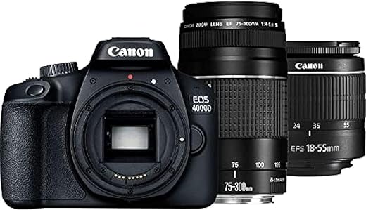 Canon EOS 4000D Kit + EF-S 18-55 DC III + 75-300 DC, 3011C010