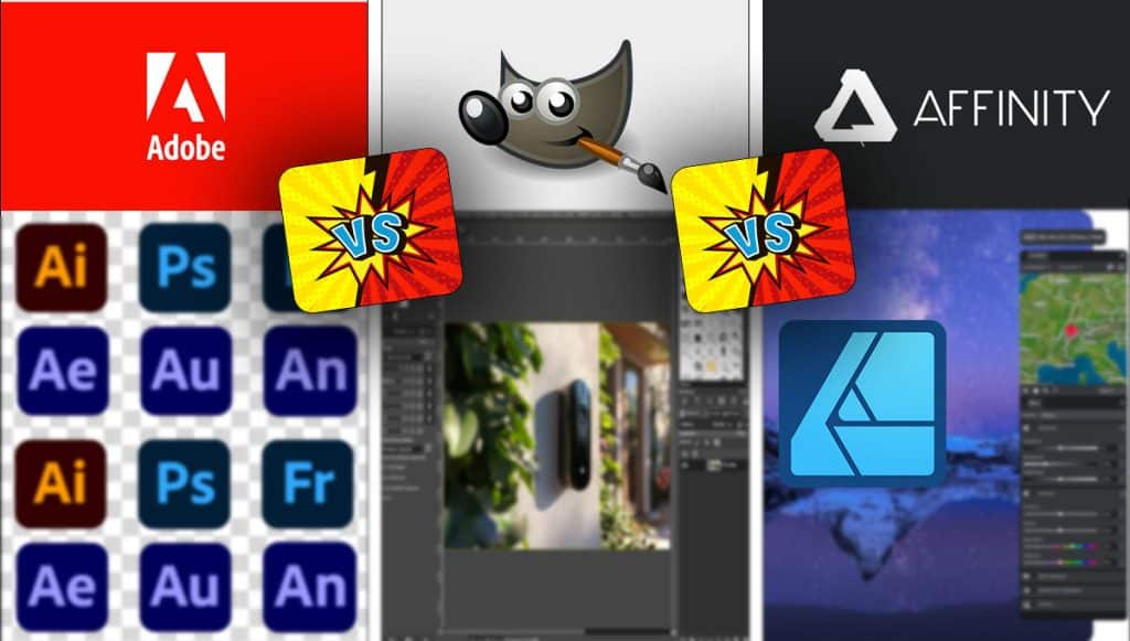 Vergleich: Photoshop vs. GIMP vs. Affinity – Die beste Bildbearbeitungs-Software für Agenturen 2024-2025