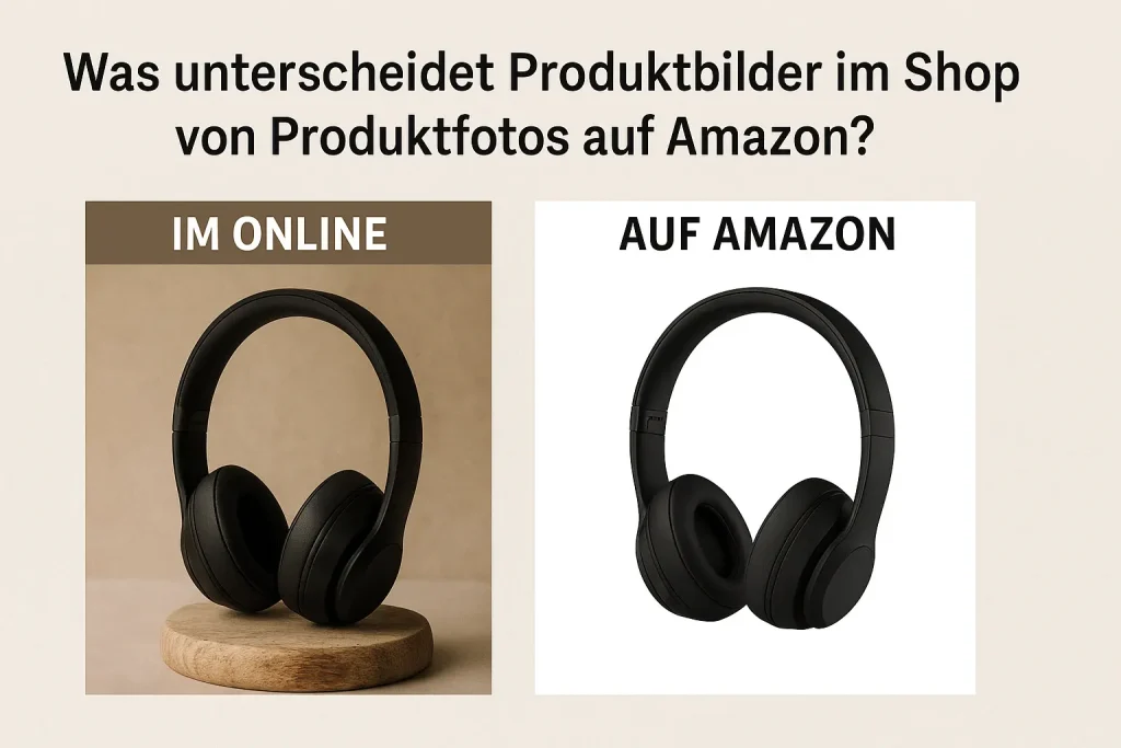 Was unterscheidet Produktbilder im Shop von Produktfotos auf Amazon?