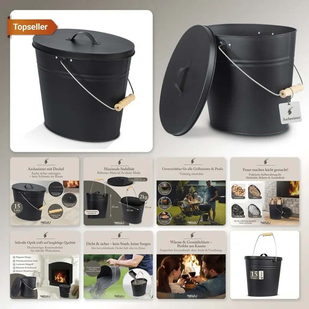 Ascheneimer – Produktfoto und Onlineshop Produktbilder