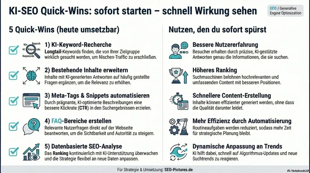 SEO mit KI-basierten Antworten: Generative Engine Optimization: Nutzen, die Dich überzeugen werden
