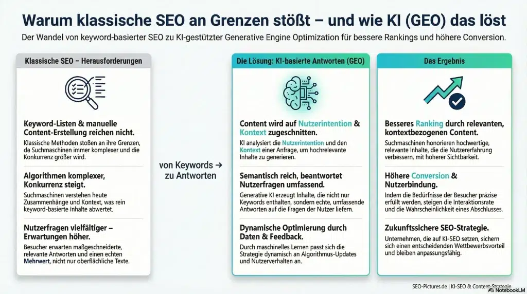 SEO mit KI-basierten Antworten: Generative Engine Optimization: 7 schnelle Aha-Momente für Deinen Erfolg