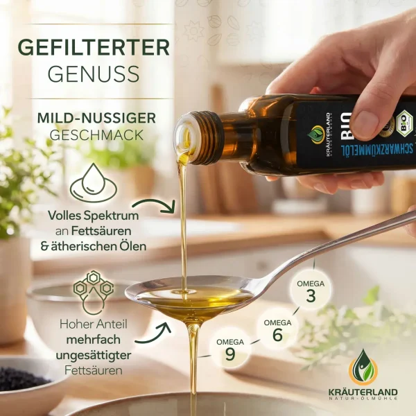 Amazon produktfotos Kräuterland Schwarzkümmelöl