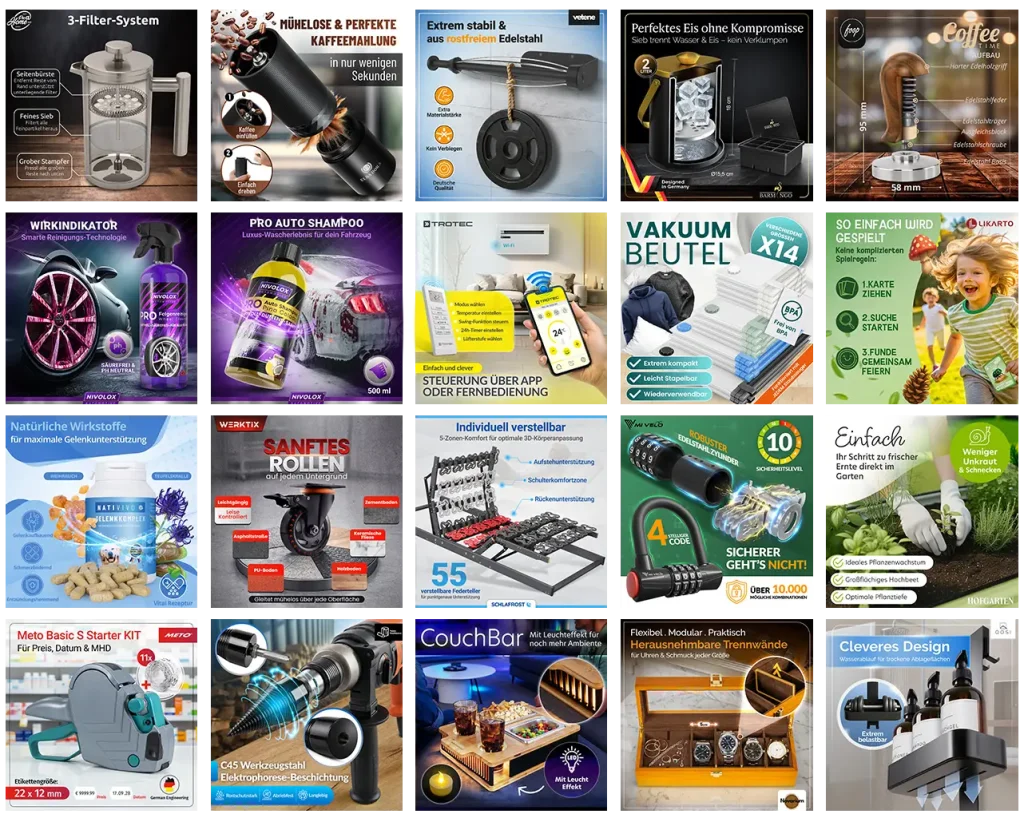 Amazon Produktbilder und Produktfotos 3D Rendering Produktfotografie