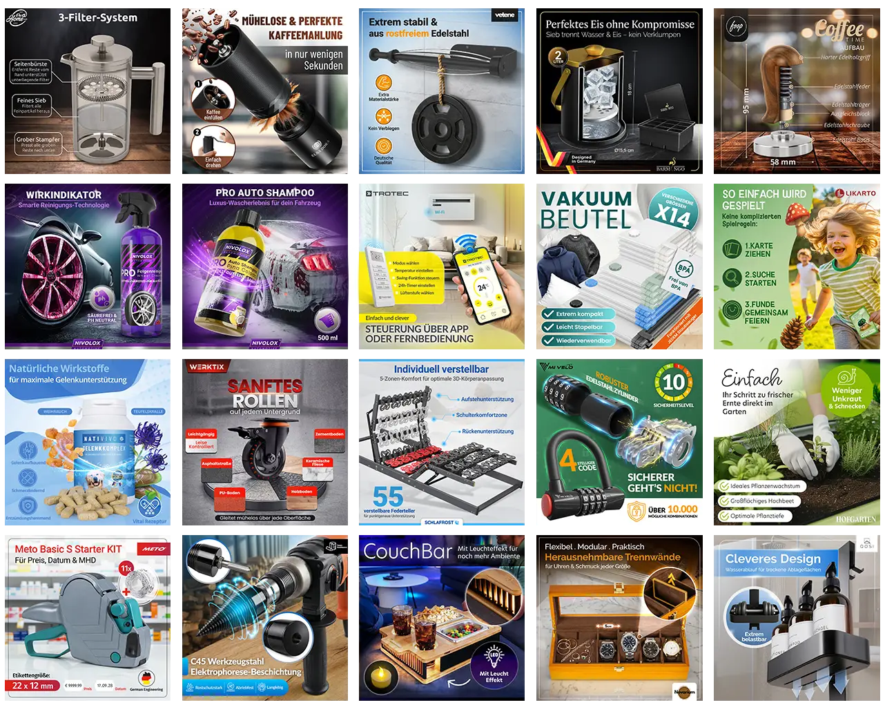 Professionelle Produktbilder-Galerie von SEO-Pictures