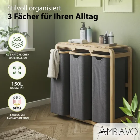 Amazon Produktbilder f&uuml;r W&auml;schekorb 3D Rendering