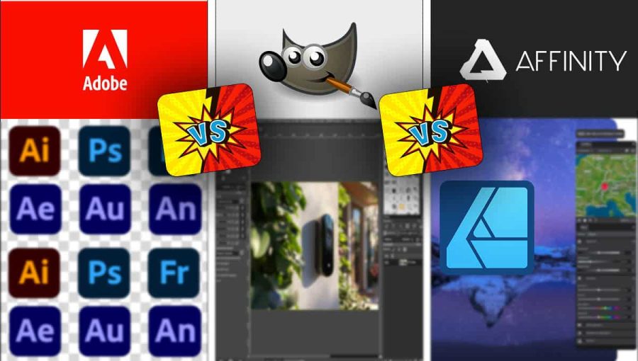 Vergleich: Photoshop vs. GIMP vs. Affinity – Die beste Bildbearbeitungs-Software für Agenturen 2024-2025